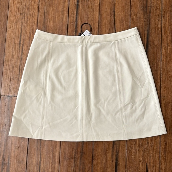 There Was One x Farfetch Ivory High Waisted A-line Mini Skirt Large - Picture 4 of 6